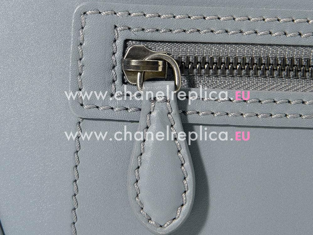 Celine Calfskin Nano Luggage Micro Mini Bag Grey/Blue CE98597