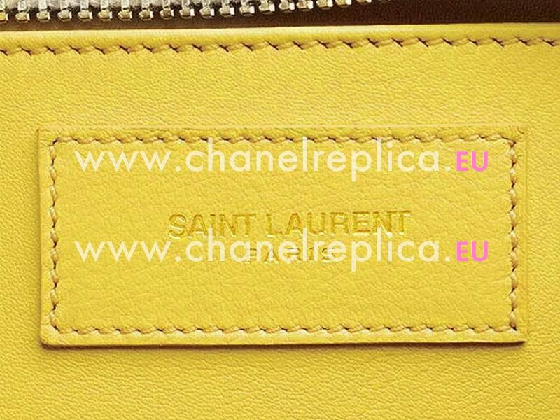 YSL Petit Cabas Chyc Y Calfskin Doctor Small Bag Yellow YSL517849