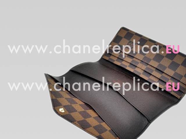 Louis Vuitton Damier Ebene Canvas Josephine Wallet N63018