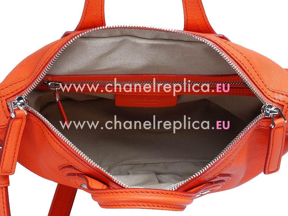 Givenchy Nightingale Micro Bag In Goatskin Orange G531271