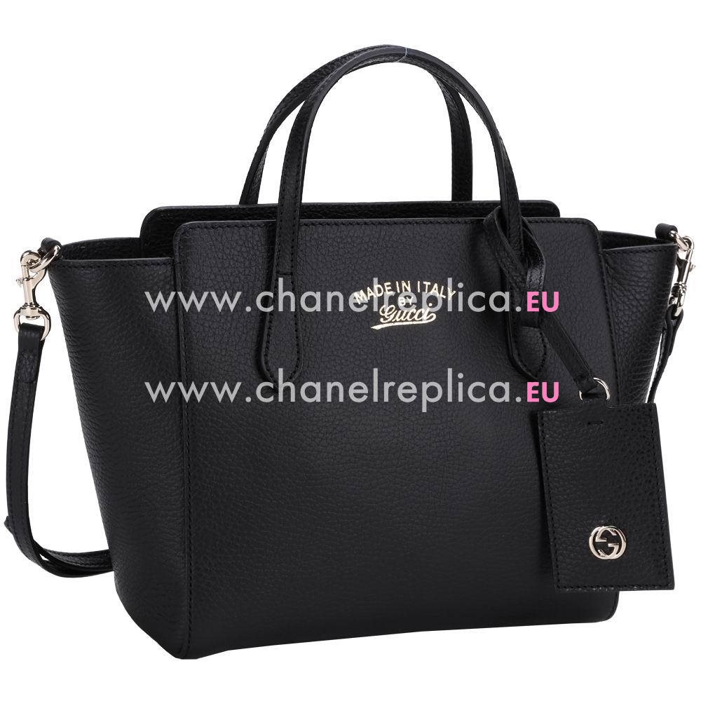 Gucci Swing Mini Calfskin Leather Bag In Black G5947075