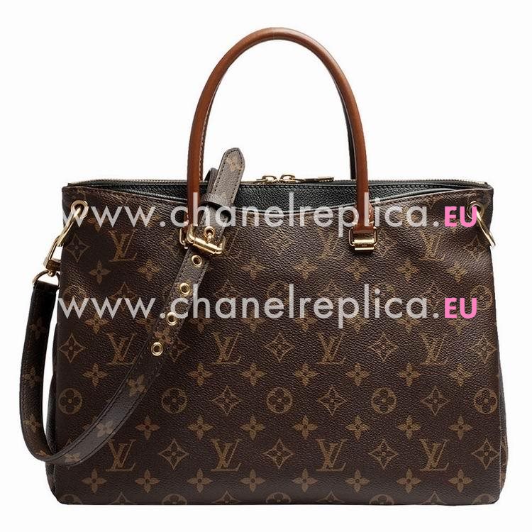 Louis Vuitton Pallas Monogram Canvas Bag Noir M41064