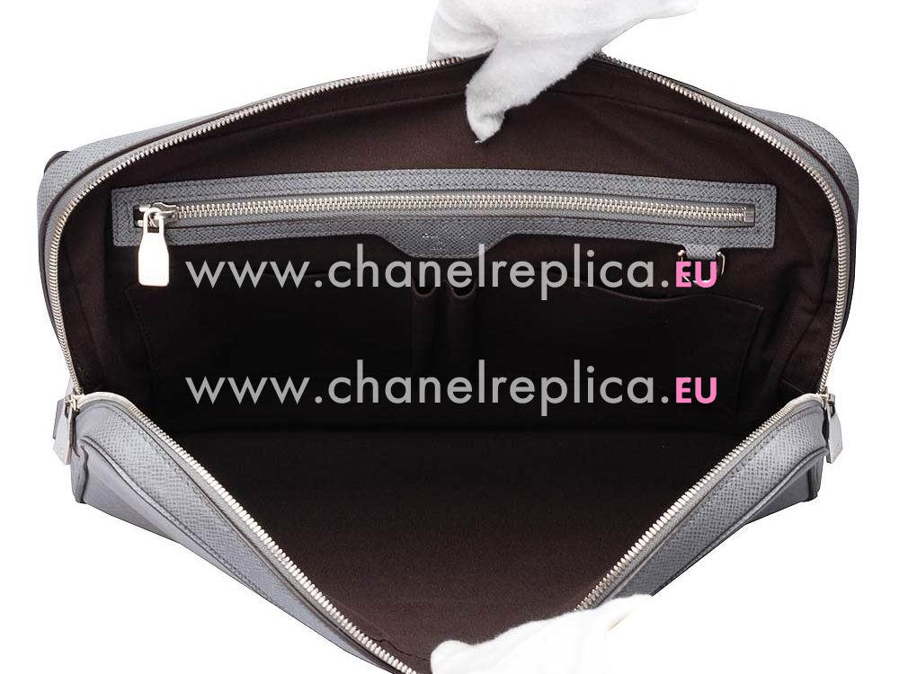 Louis Vuitton Taiga Leather Mens Briefacases Vassili PM M32641