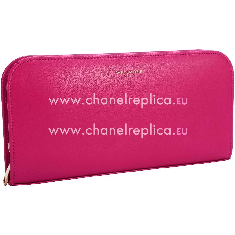 YSL Saint Laurent Calfskin Y Wallets In Pink YSL4899201