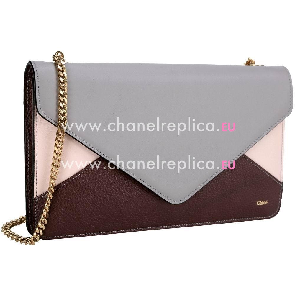 Chloe Patchwork Calfskin Goatskin Bag In Pink /Complexion C5818645