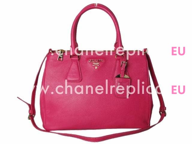 Prada Saffiano Lux Calfskin Tote Bag in Pink(medium) PR242121