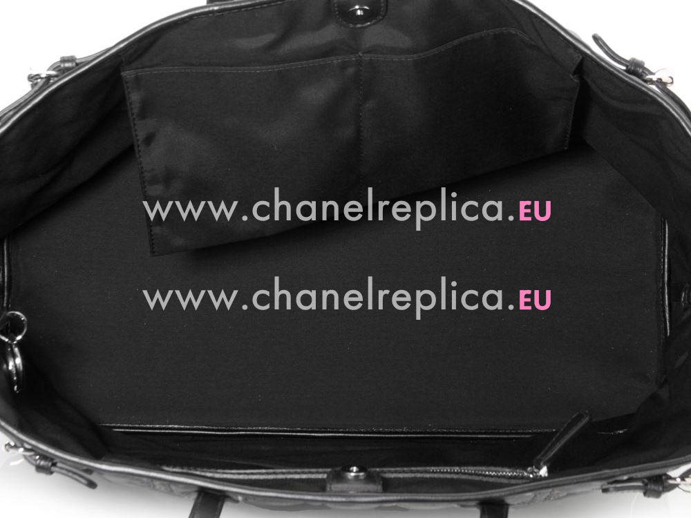Christian Dior Panarea Canvas Large Tote Bag Black D98950