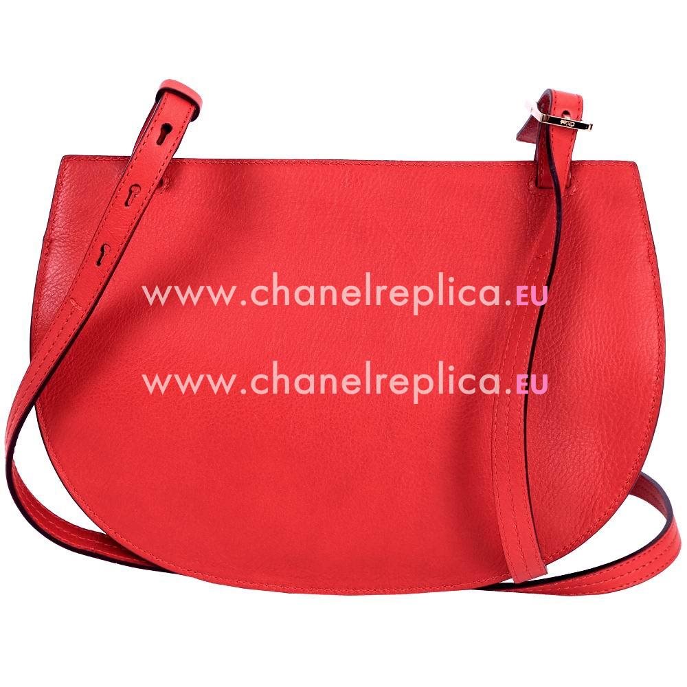 Chloe Georgia Calfskin/Lambskin/Chamois Bag In Red C5699886