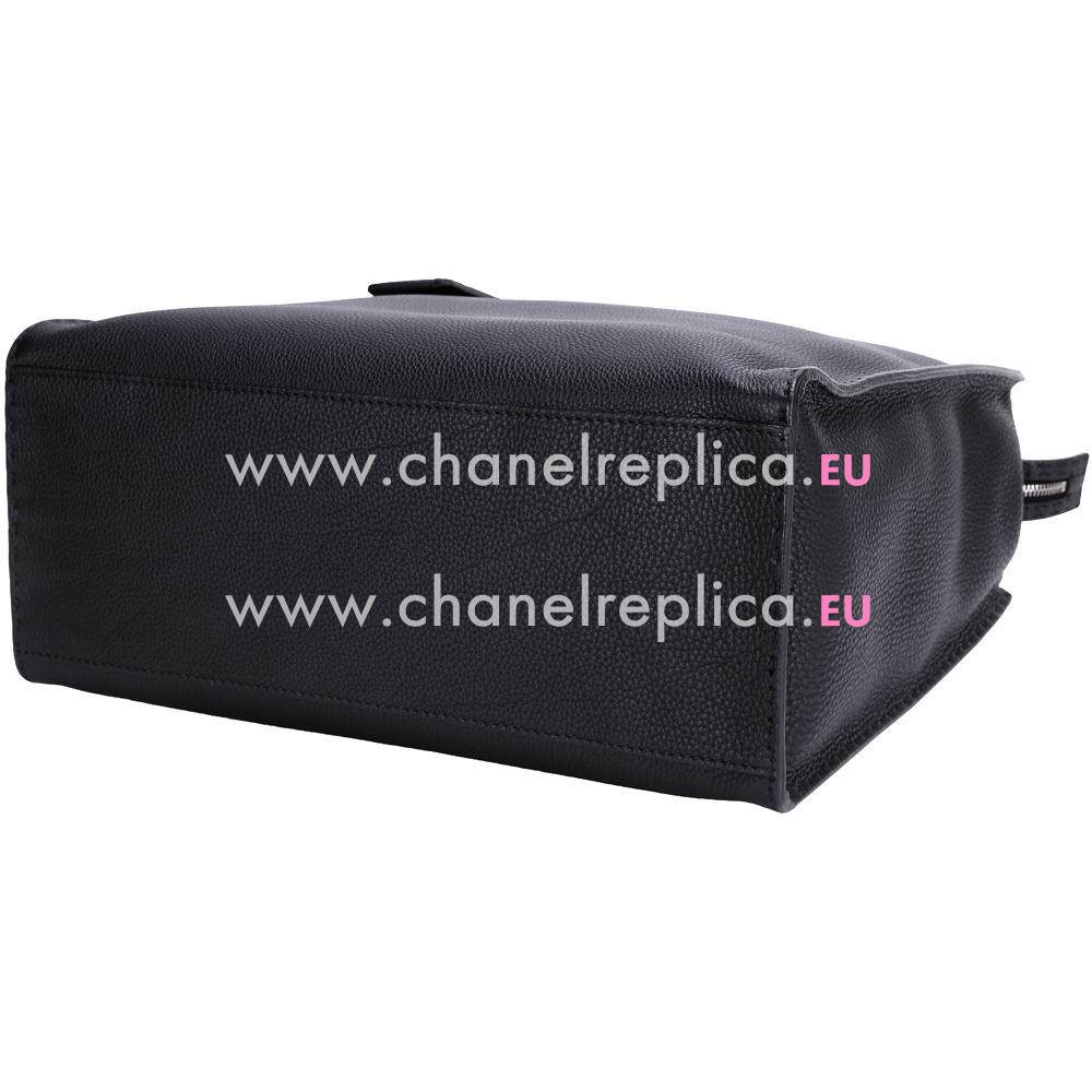 Fendi Classic Selleria Calfskin Tote Bag Black F6120716