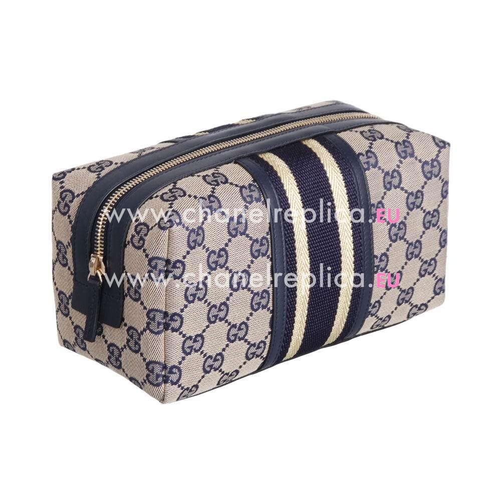 Gucci Classic GG Weavingr Bag In Blue G554913