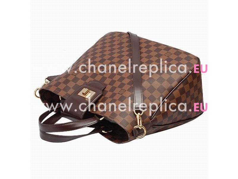 Louis Vuitton Damier Ebene Canvas Top Handle Handbag N41177