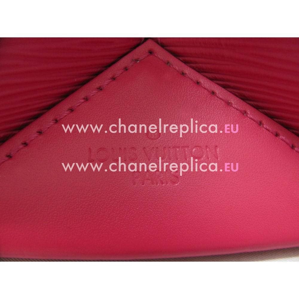 Louis Vuitton Kleber Grained Cowhide Epi Leather Bag Hot Pink M51347