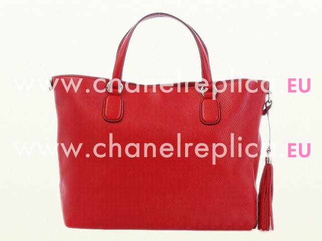 Gucci Soho Embossed Calfskin Tote Bag Red G360259