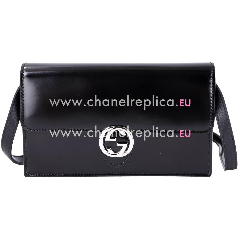 Gucci Emily Guccissima GG Calfskin Bag In Black G559438