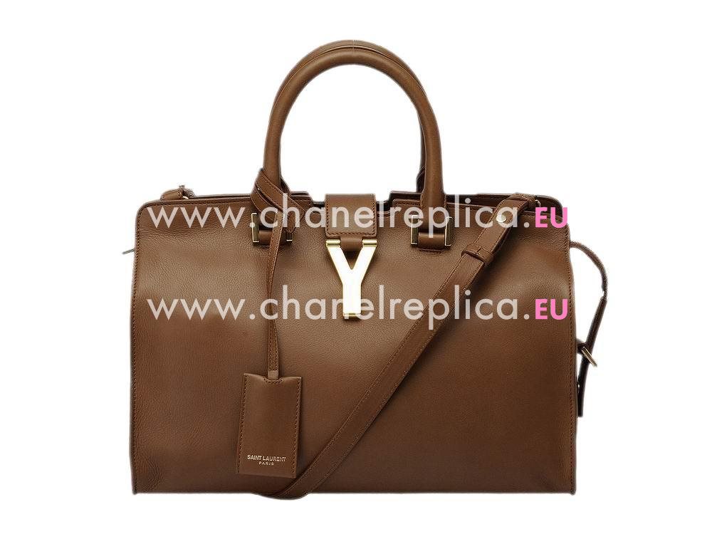 YSL Petit Cabas Chyc Y Calfskin Doctor Small Bag Havana YSL492098