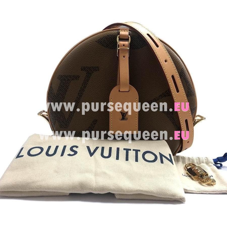 Louis Vuitton Monogram and Monogram Reverse coated canvas Boite Chapeau Souple M44604