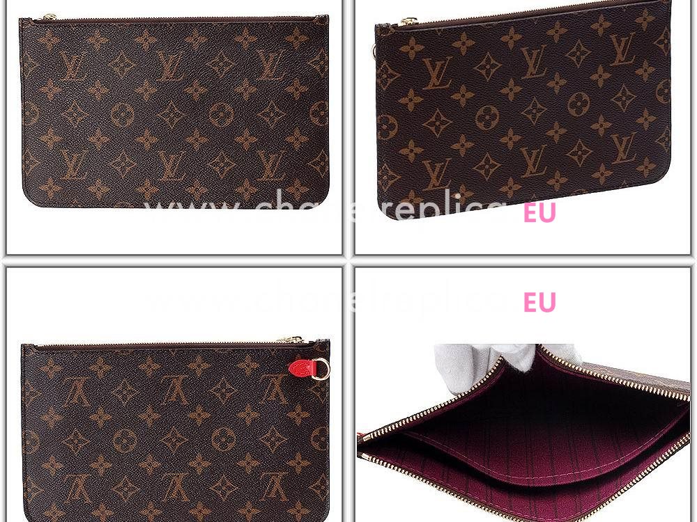 ouis Vuitton Monogram Coated Canvas Neverfull MM Totem Magenta M41664