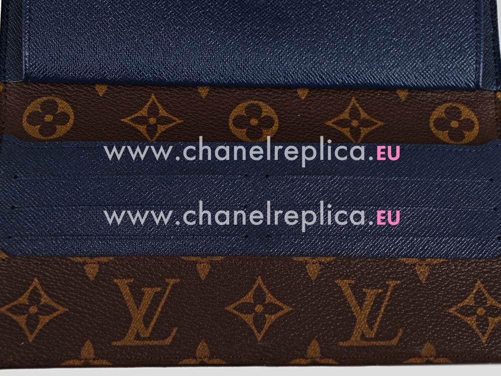 Louis Vuitton Monogram Canvas Marie-Lou Long Wallet Indigo M60501