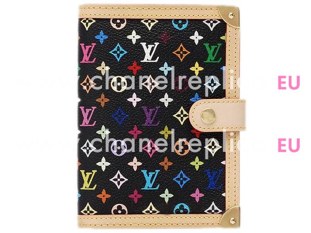 Louis Vuitton Monogram Multicolore Ring Agenda PM R20895