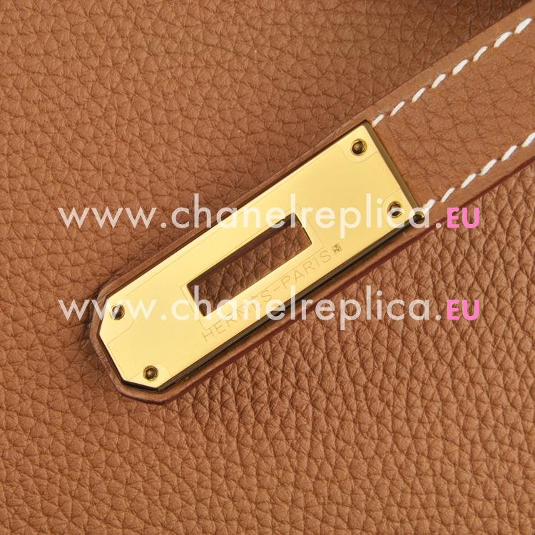 Hermes Birkin 30cm Light Brown Togo Leather Gold Hardware Hand Sew HB1030GEG