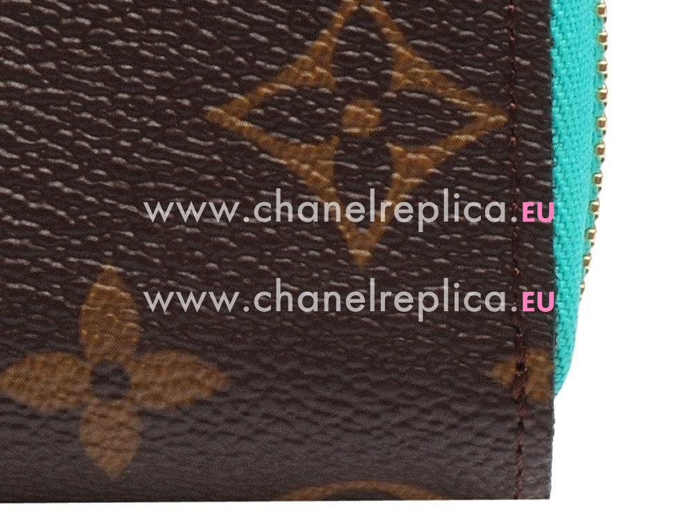 Louis Vuitton Monogram Canvas Zippy Multicartes Turquoise M60910