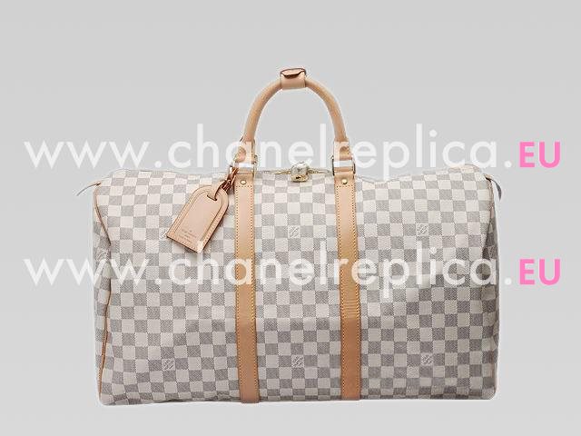 Louis Vuitton Damier Azur Canvas Keepall 50 Bag N41430