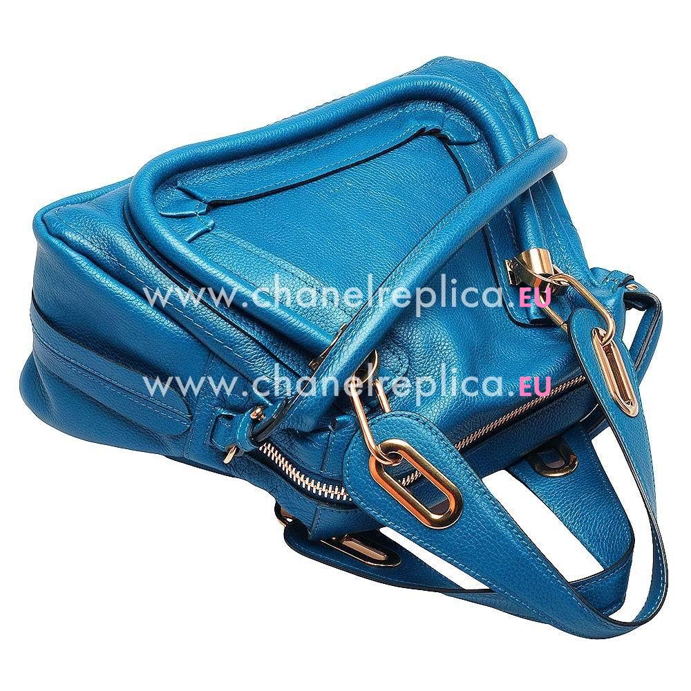 Chloe Mini Party Caviar Calfskin Bag In Coral Blue C5679910