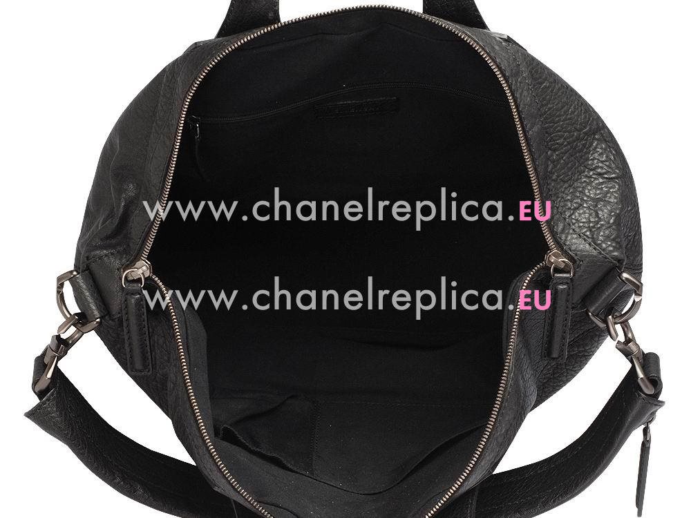 Givenchy Nightingale Medium Bag In Distressed Goatskin Black G515296