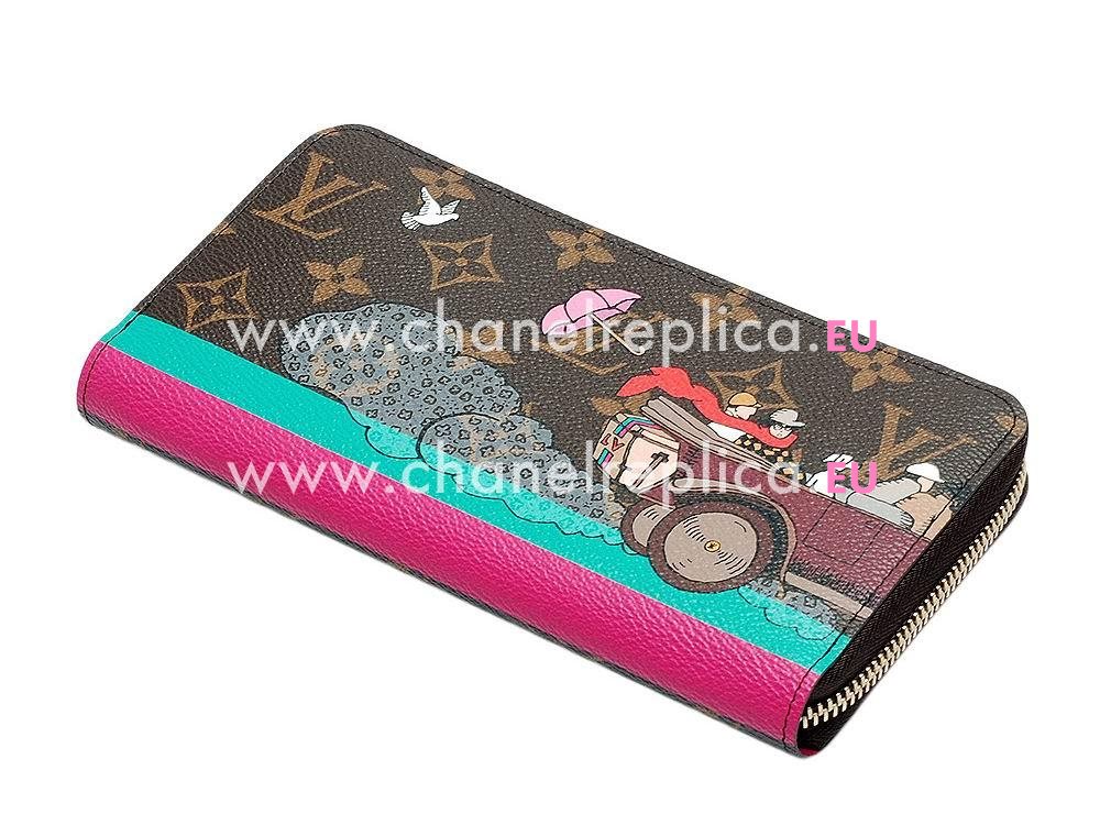 Louis Vuitton Monogra Canvas Zippy Wallet Evasion M61360