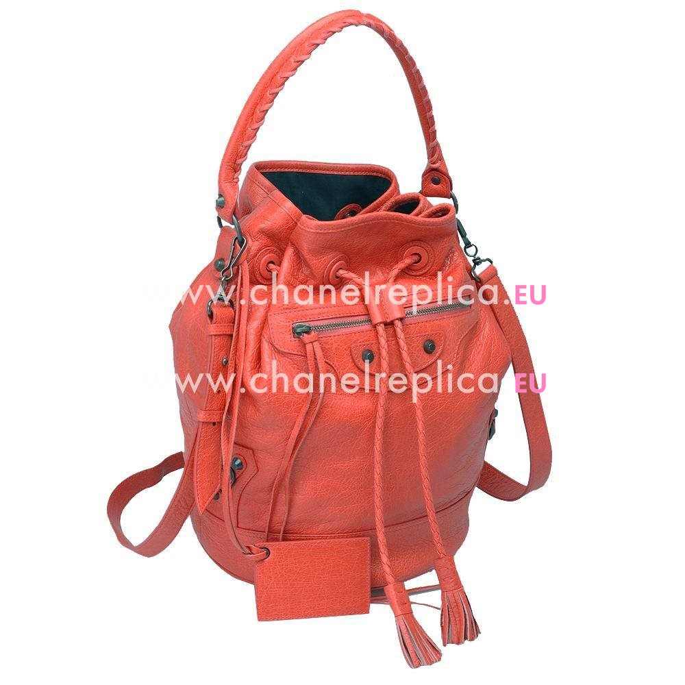 Balenciage Lambskin Aged Brass hardware Bag Coral B570416