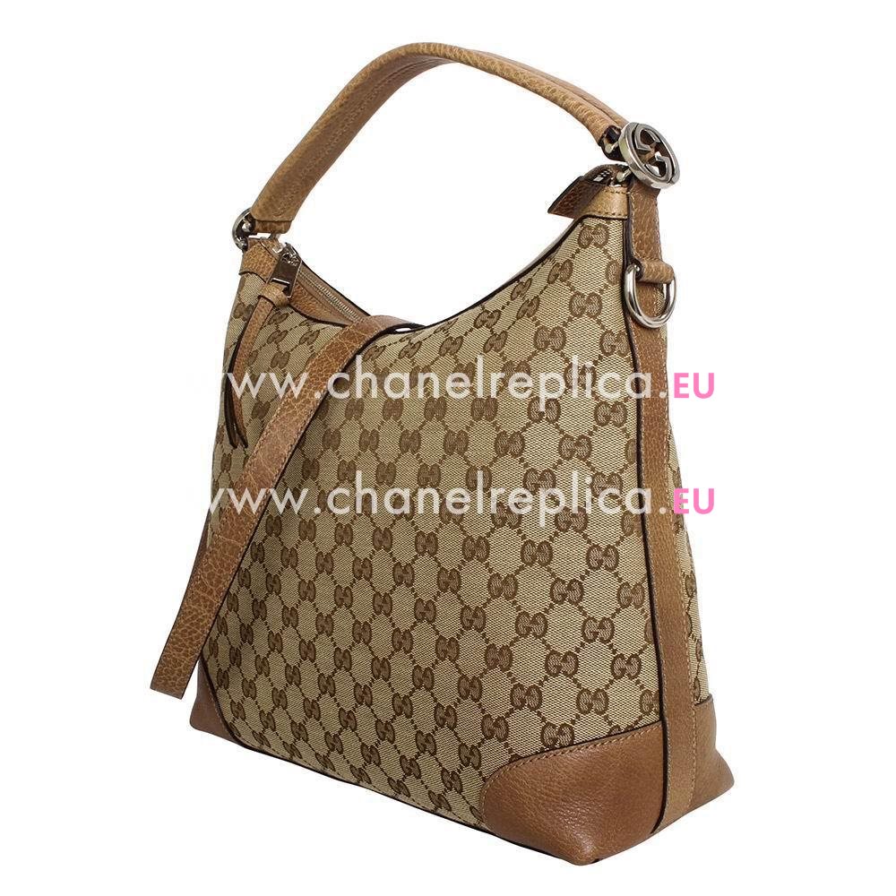 Gucci Classic GG Calfskin Bag In Camel G559497