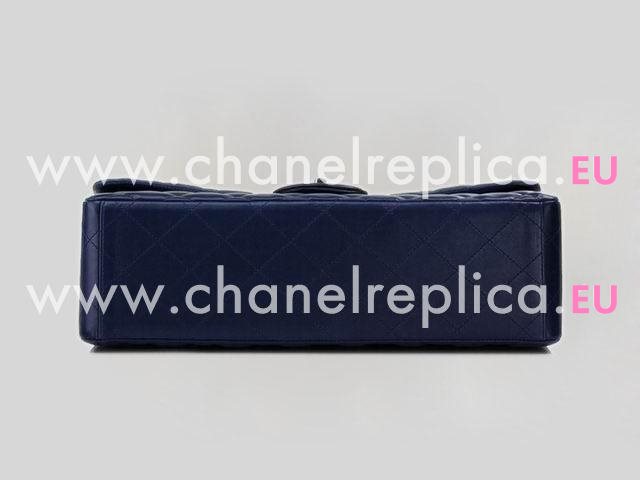 Chanel Marine Lambskin Flap Bag In Navy Blue(Silver) A47600-93925