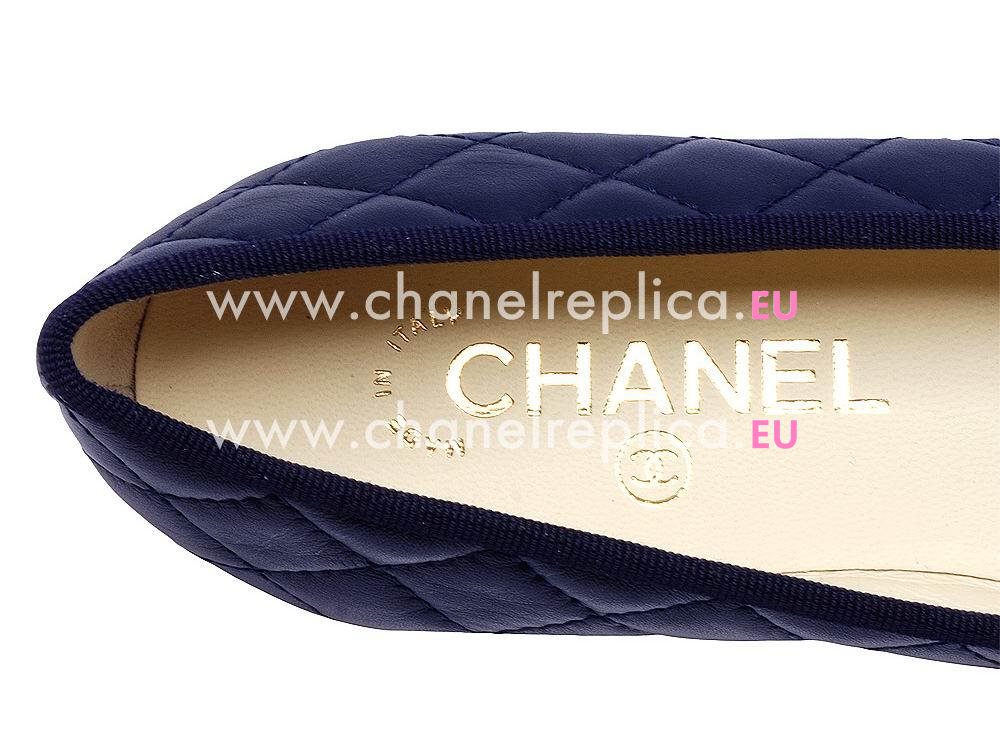 Chanel Double CC Lambskin Cambon Shoes In Blue C26250