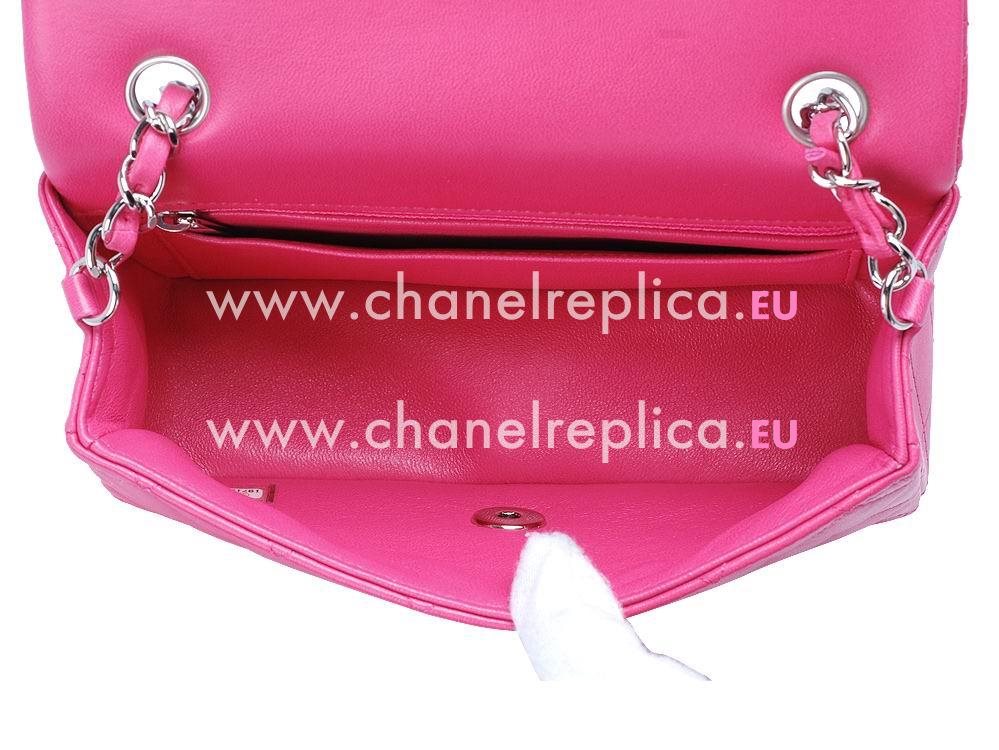 Chanel Lambskin Mini Coco Bag In Peach Red A598895