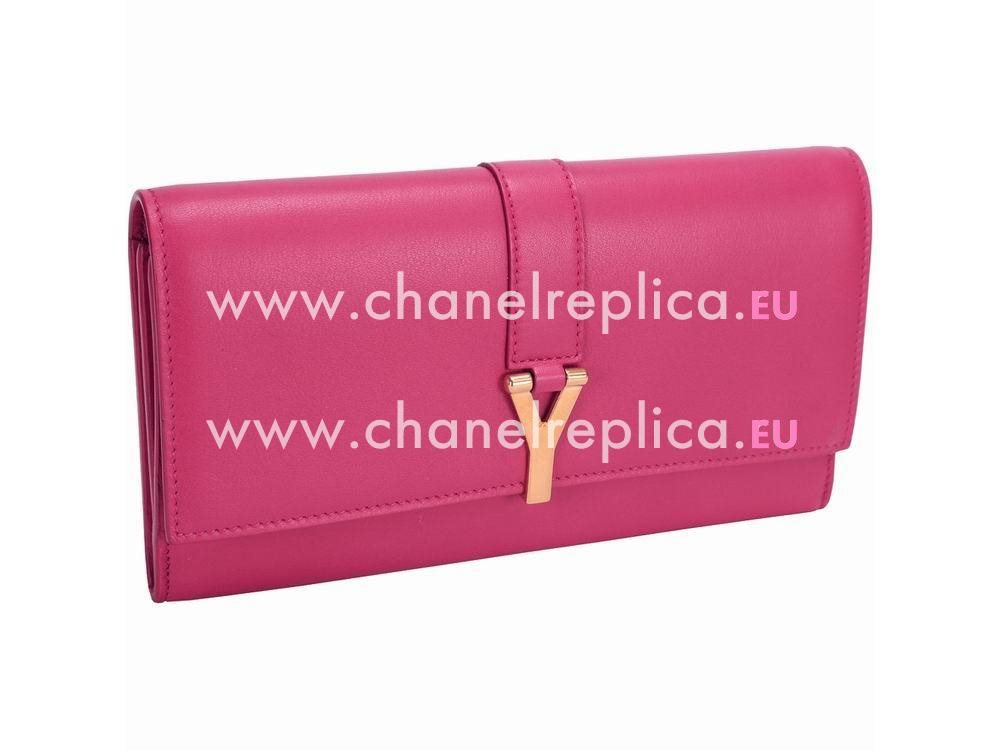 YSL Saint Leather Paris Y Calfskin Small Bag In Rose Pink YSL5014558
