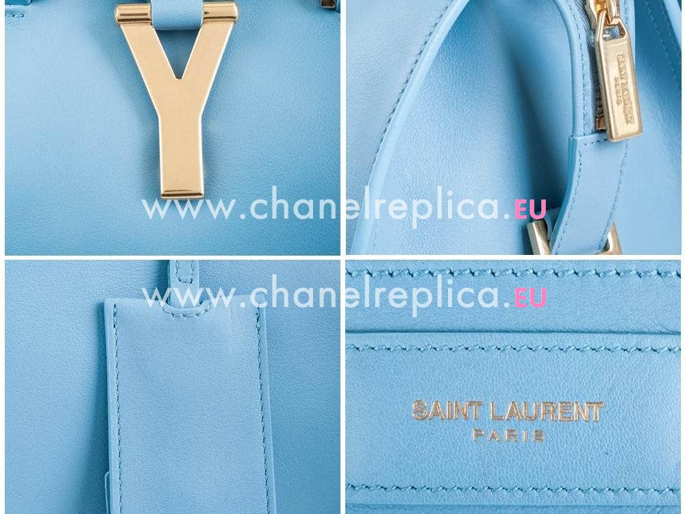 YSL Petit Cabas Chyc Y Calfskin Doctor Small Bag SkyBlue YSL311210