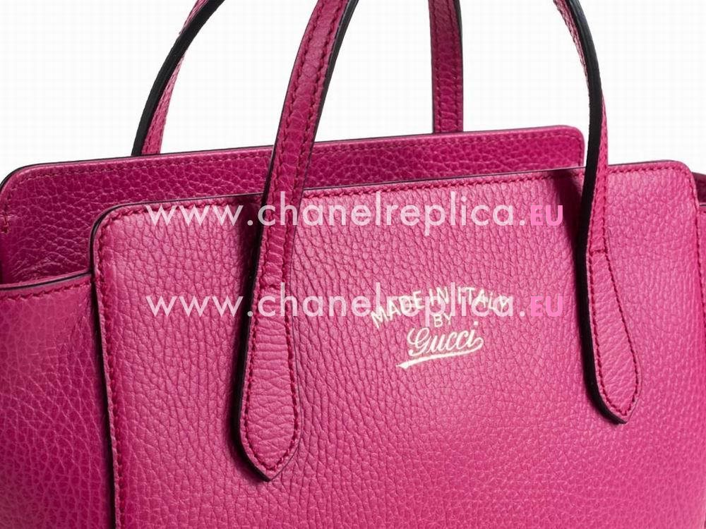 Gucci Swing Caviar Calfskin Leather Bag In Peach Red G368827