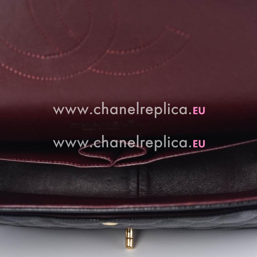 Chanel Cruise Caviar Maxi Bag Double Flap Black(Gold) A47600GH