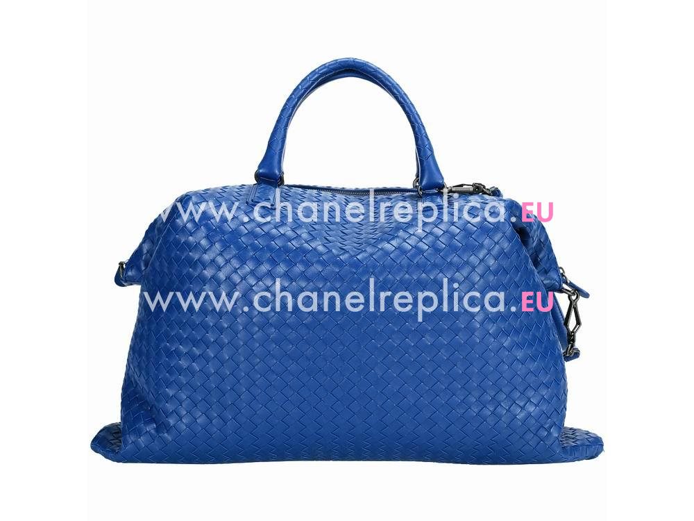 Bottega Veneta Nappa Woven Bag Shoulder Bag Blue BV193788