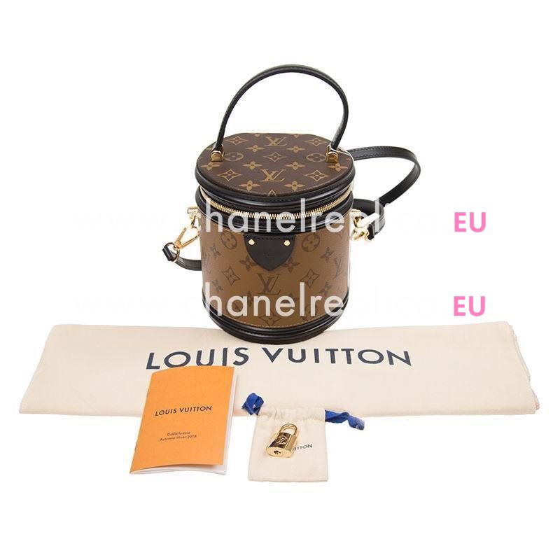 Louis Vuitton Monogram and Monogram Reverse Coated Canvas Exterior Cannes M43986