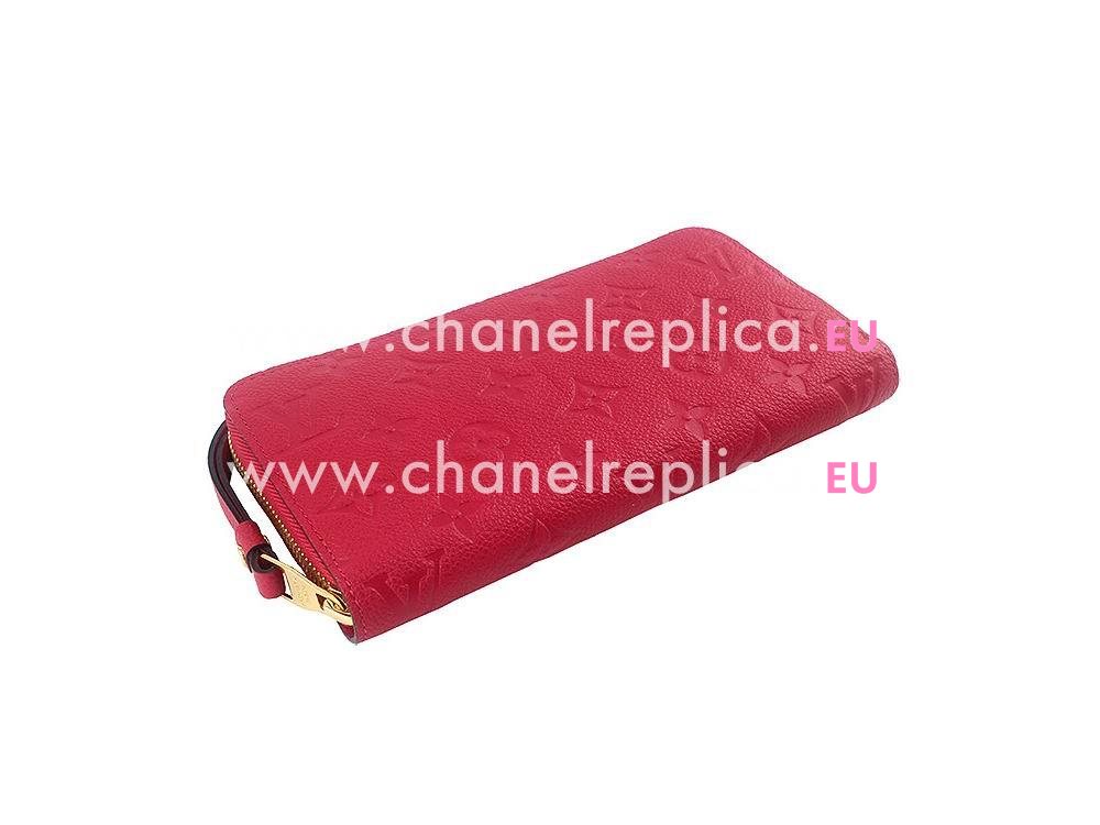 Louis Vuitton Monogram Empreinte Zippy Wallet Dahlia M60942