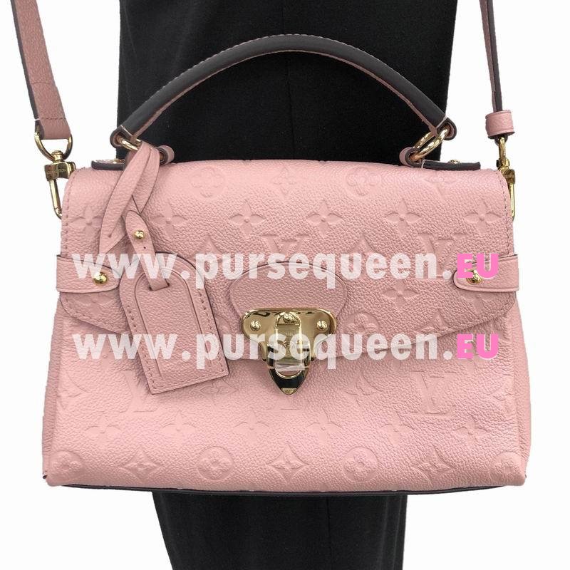 Louis Vuitton Embossed Supple Grained Cowhide Leather GEORGES BB Rose Poudre M53942