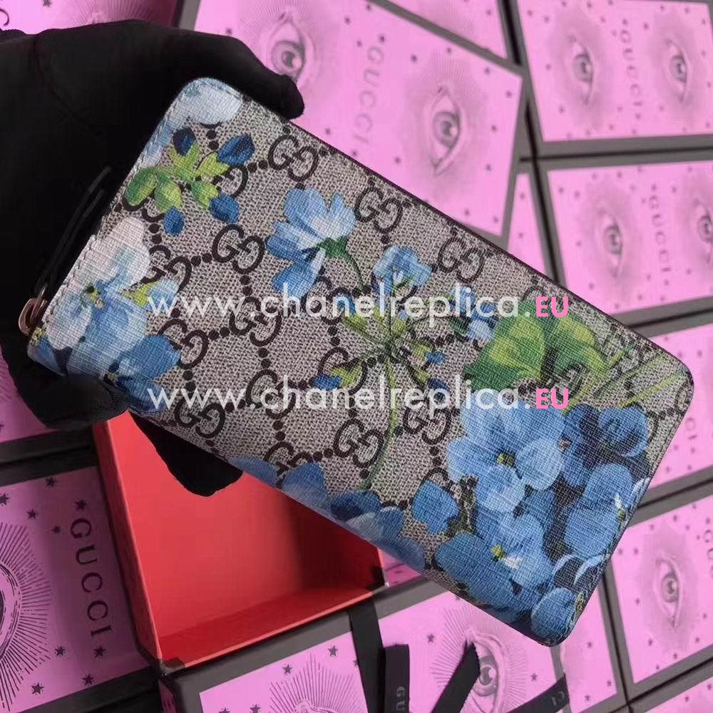 Gucci GG Blooms zip around wallet 408665 KU2HN 8499