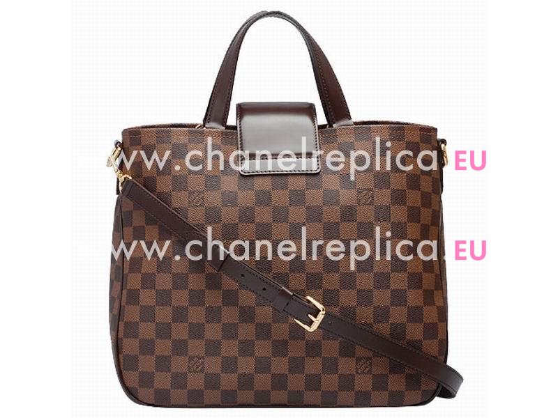 Louis Vuitton Damier Ebene Canvas Top Handle Handbag N41177