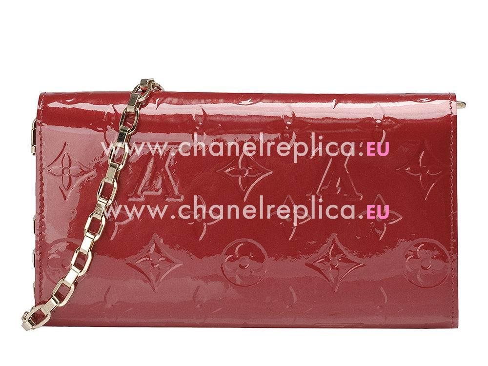 Louis Vuitton Monogram Vernis Chaine Wallet Pomme DAmour M90091