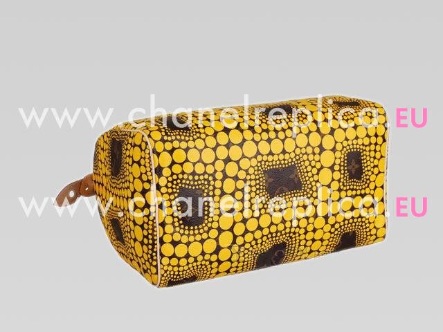 Louis Vuitton Monogram Town Speedy 30 Yellow Yayoi Kusama M40692