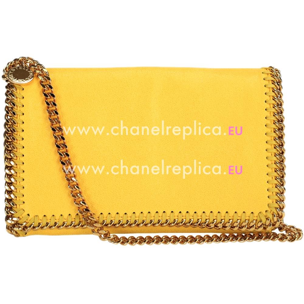 Stella McCartney Falabella Silver Chain Shouder Bag Yellow S536581