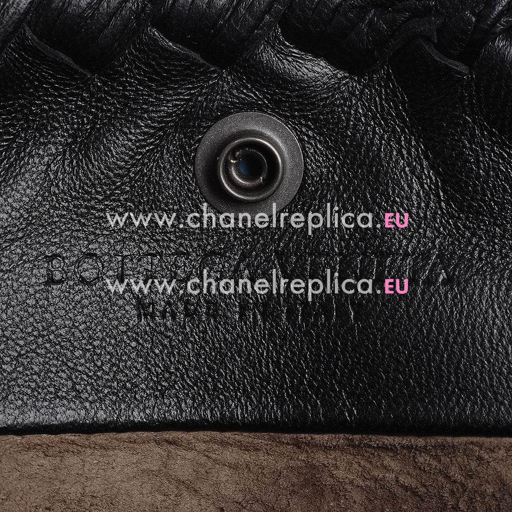 Bottega Veneta Classic Nappa Woven Shouldbag Black B5635505