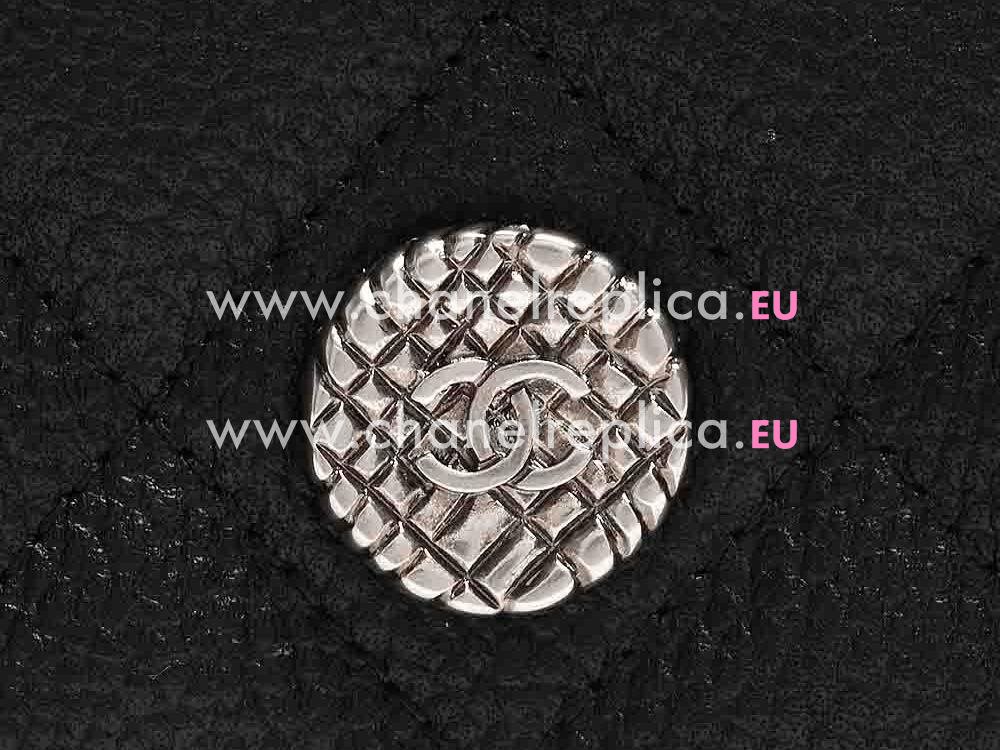Chanel Retro CC Caviar Woc mini Flap Bag Long Chain Black A58350