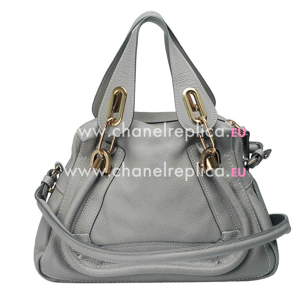 Chloe Mini Paraty Caviar Calfskin Bag In Gray C4875991